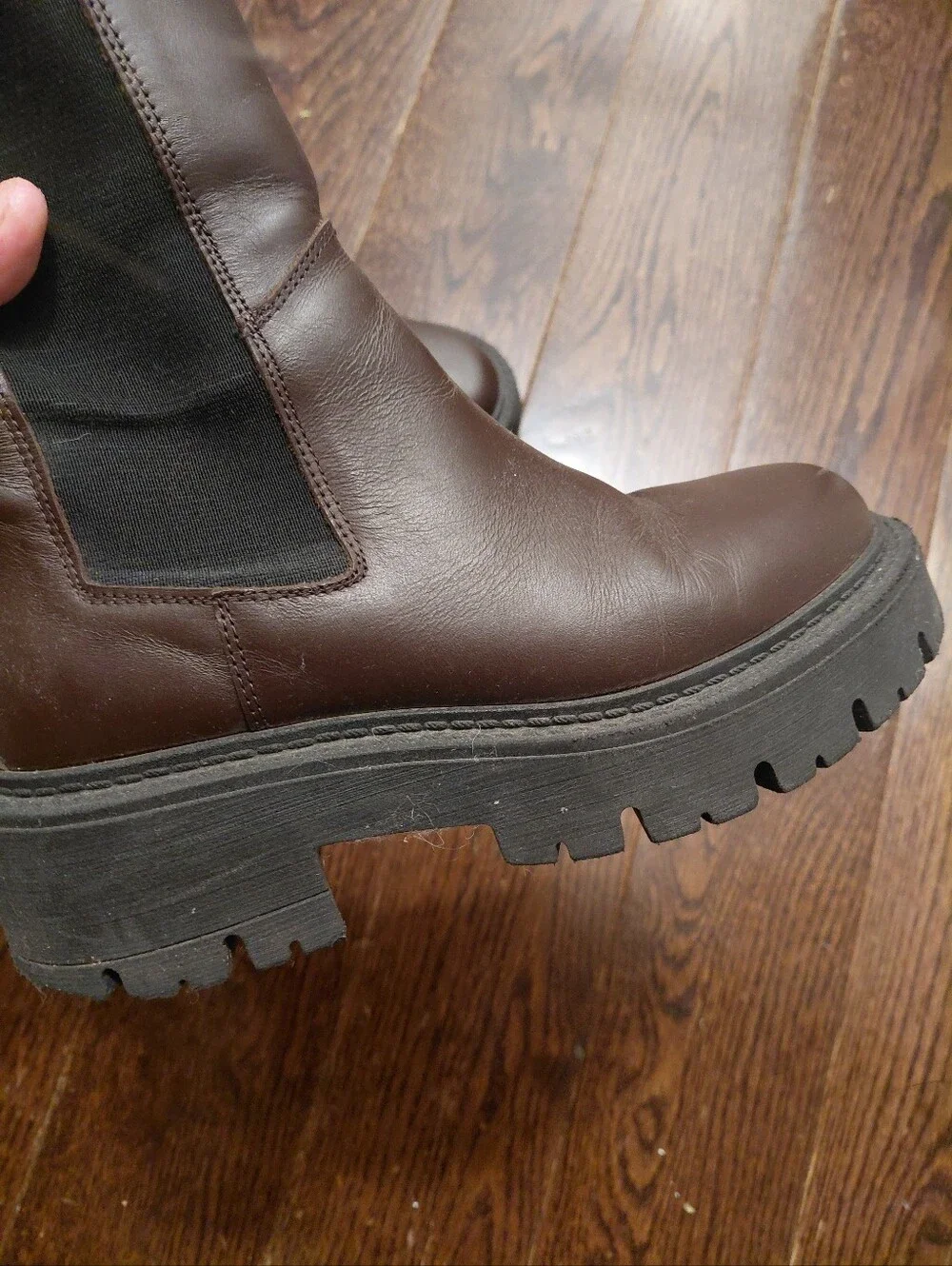 Women's Brown Chelsea Ankle Boot  36 European! 5.5 Or 6 American